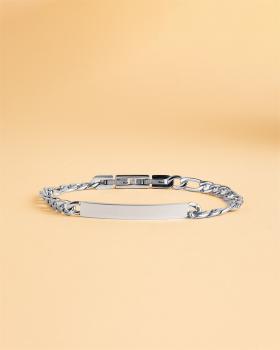 Preview: 5 mm Figaro-Edelstahlkette mit Silber-Finish - Verto Silver